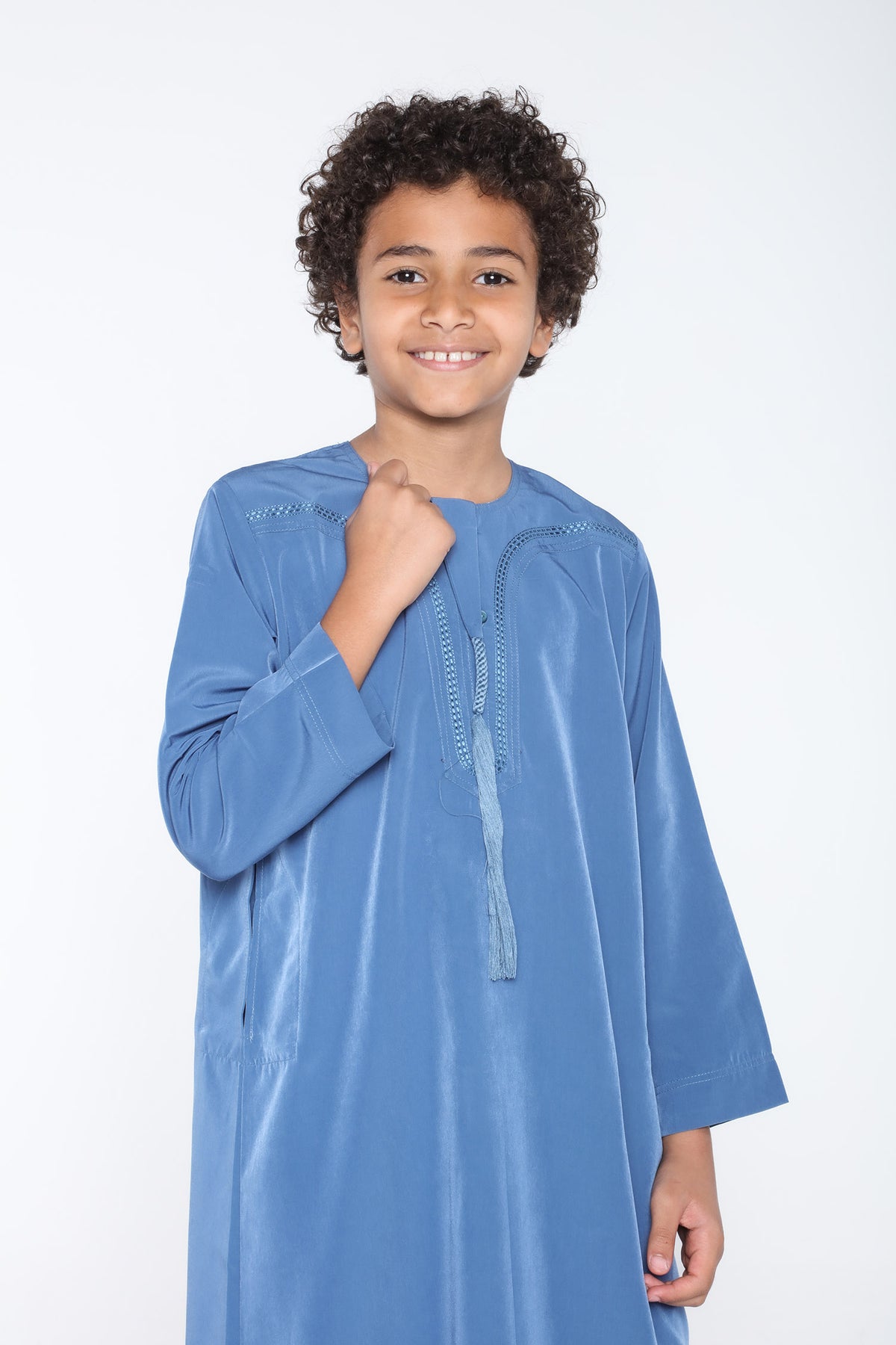 White Arab Omani Kids Jubba - JLifestyle Store