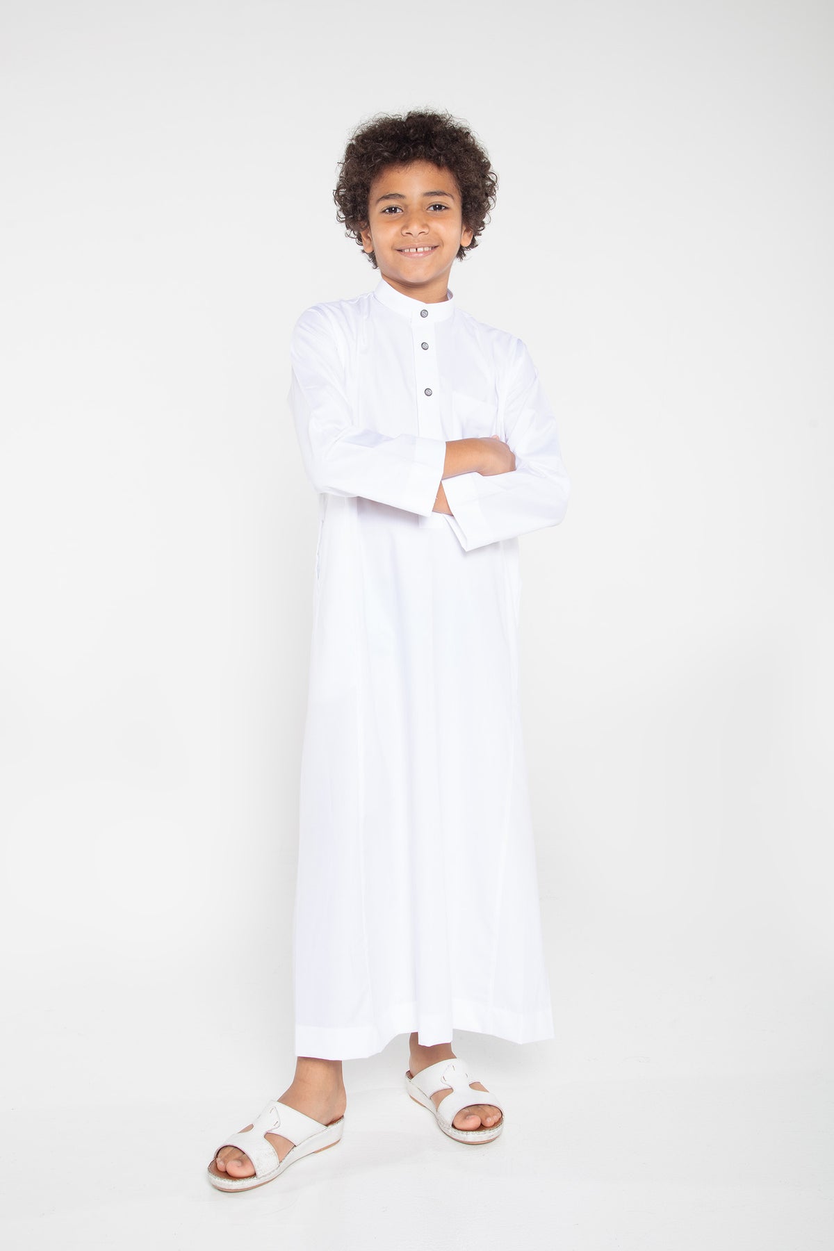 White Saudi Kids Studded