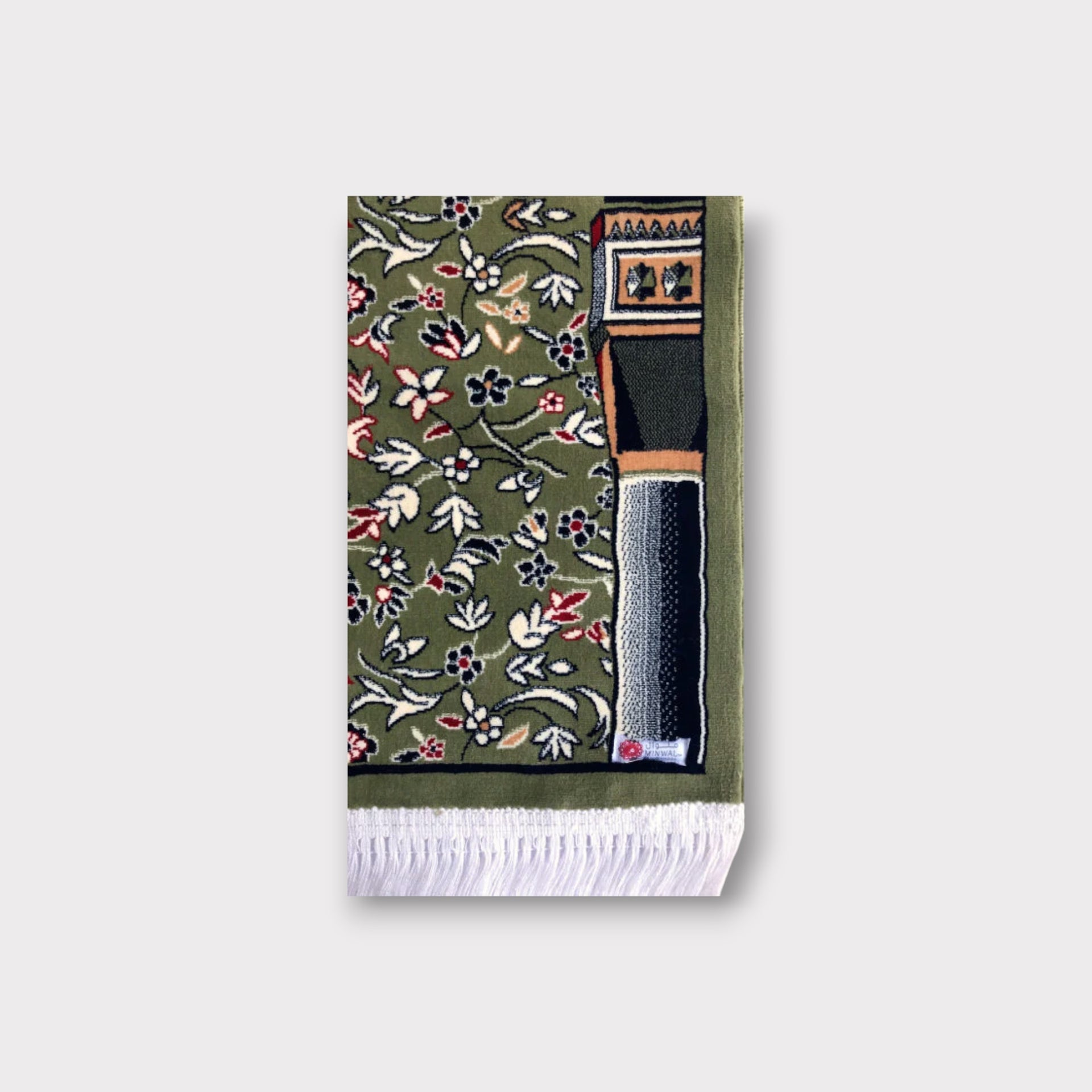 Rawda Prayer Mat - Green with Handbag