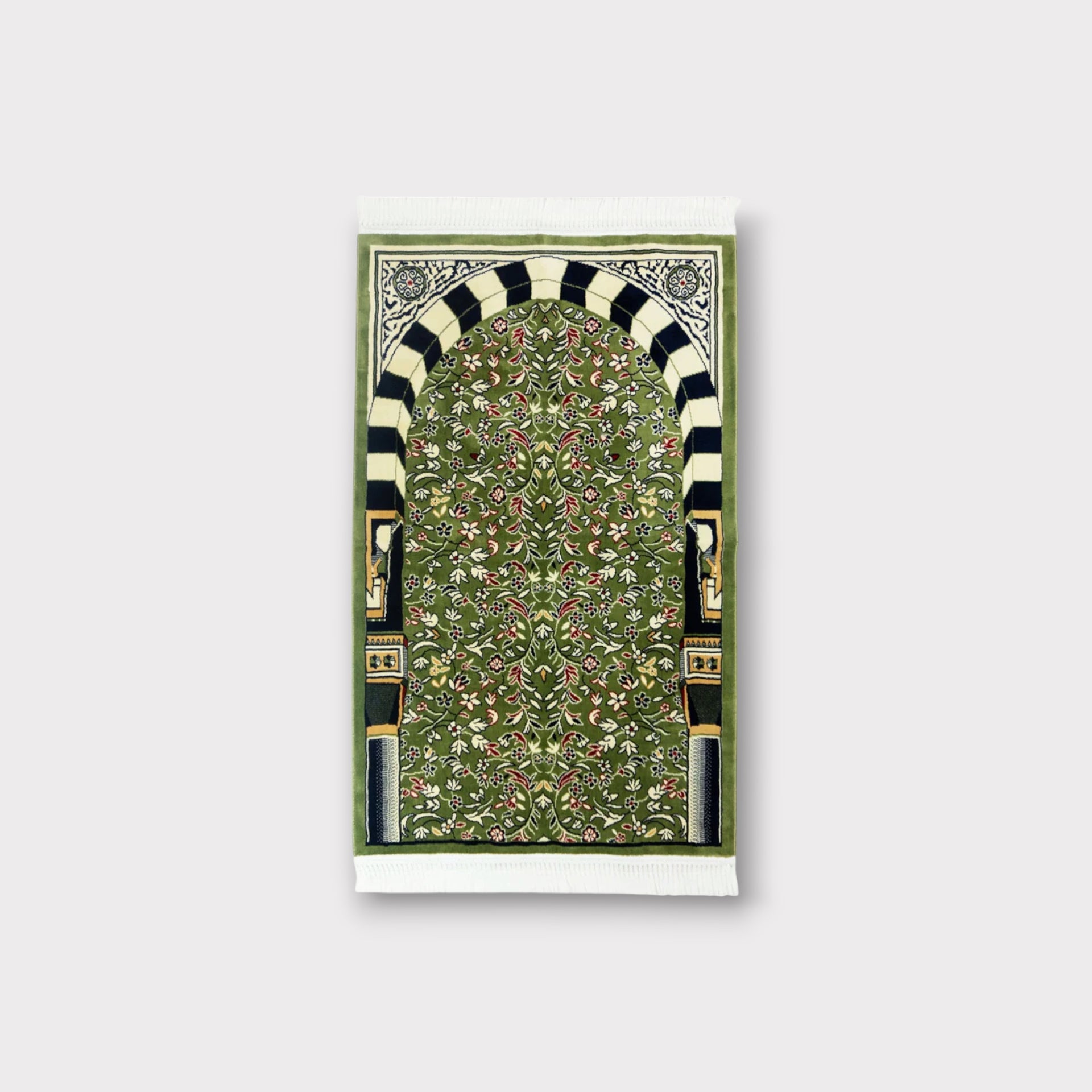 Rawda Prayer Mat - Green with Handbag