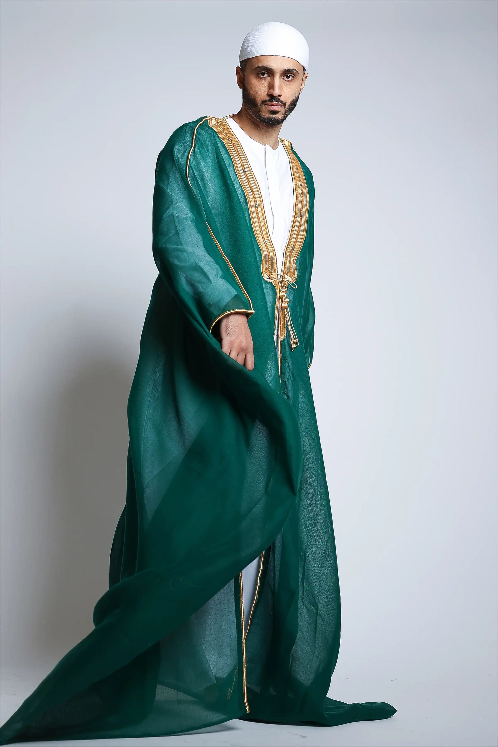 Pine Green Arab Bisht