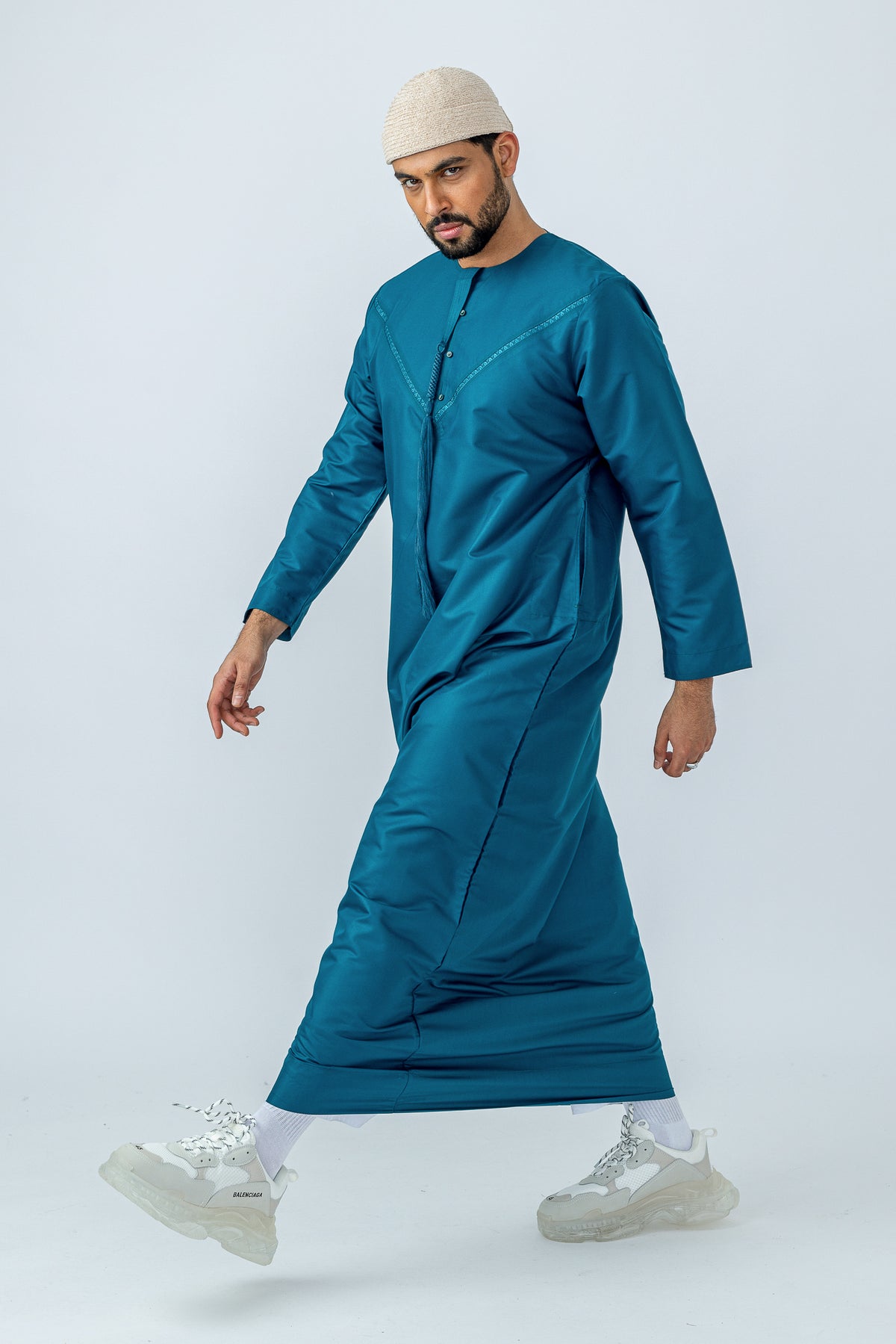 Teal Emirati Style Thobe