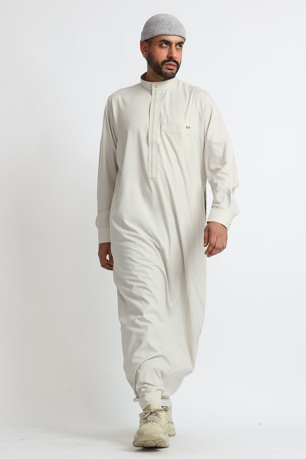 J119 Wild Sand Collar Thobe