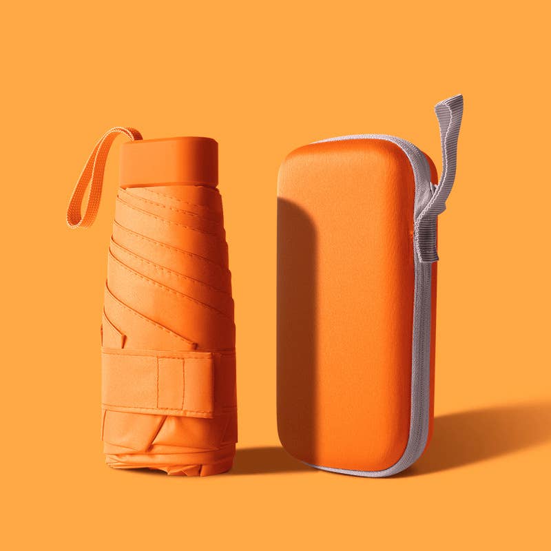 Mini Pocket Size  UV Protected Umbrella with Free Case