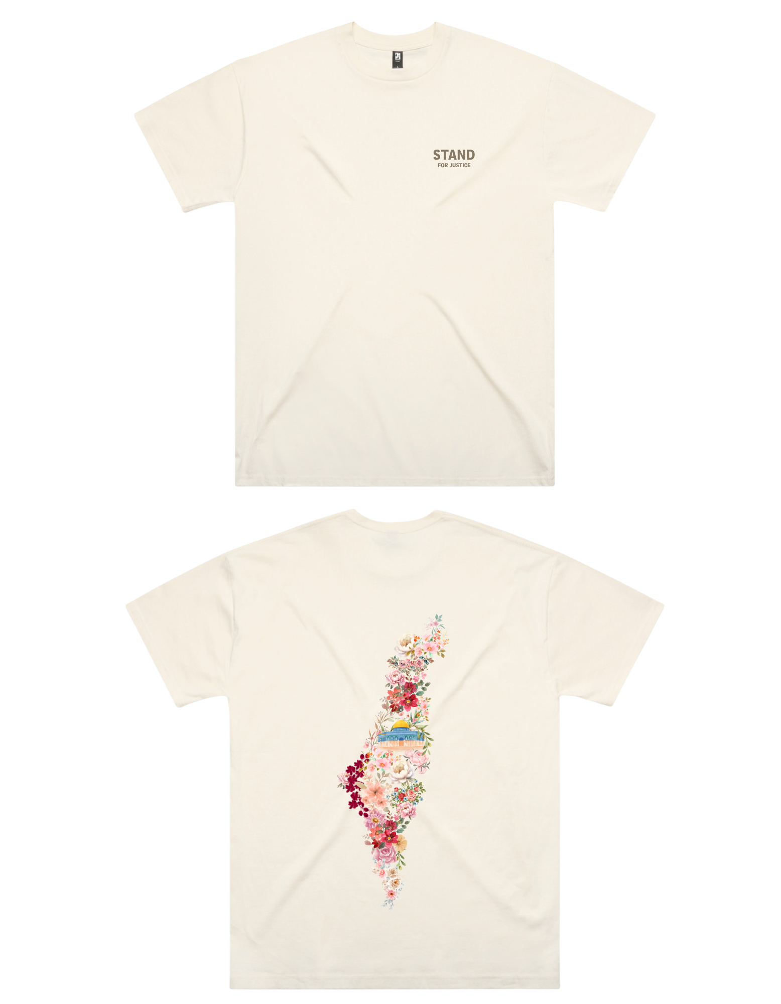 STAND ECRU FLORAL T-SHIRT