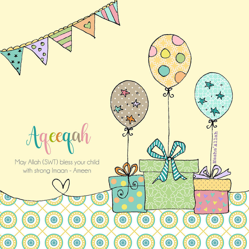 Aqeeqah Greeting Card | BB03