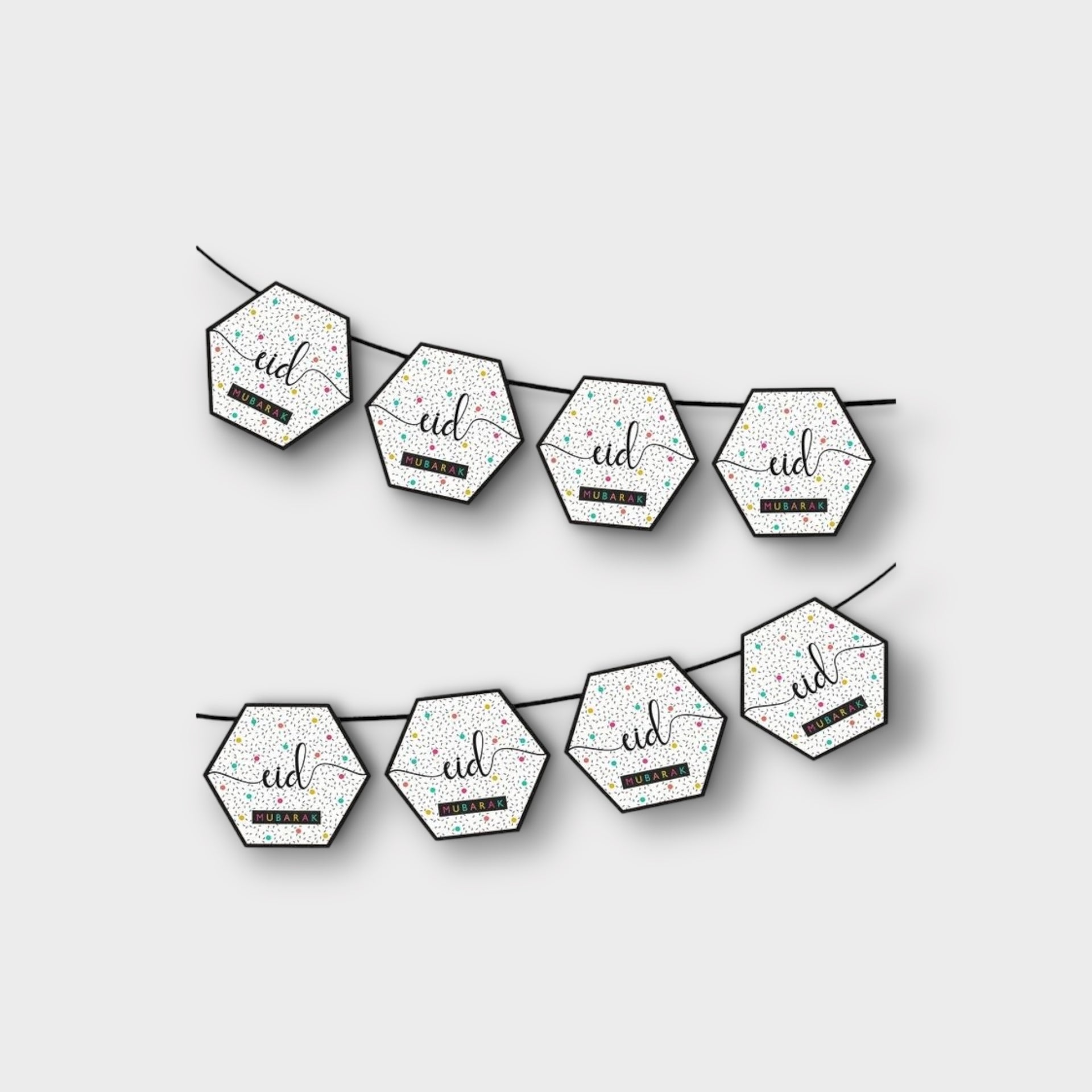 Hexagon Eid Bunting