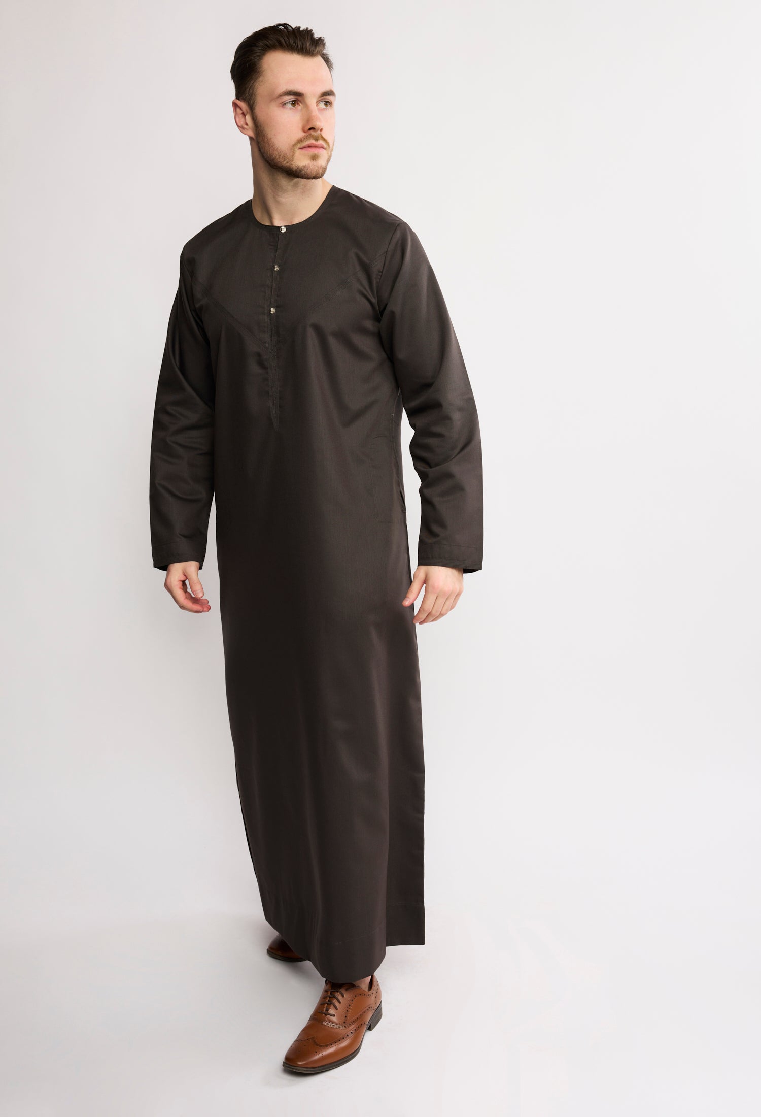 J1524 Army Green Omani Thobe