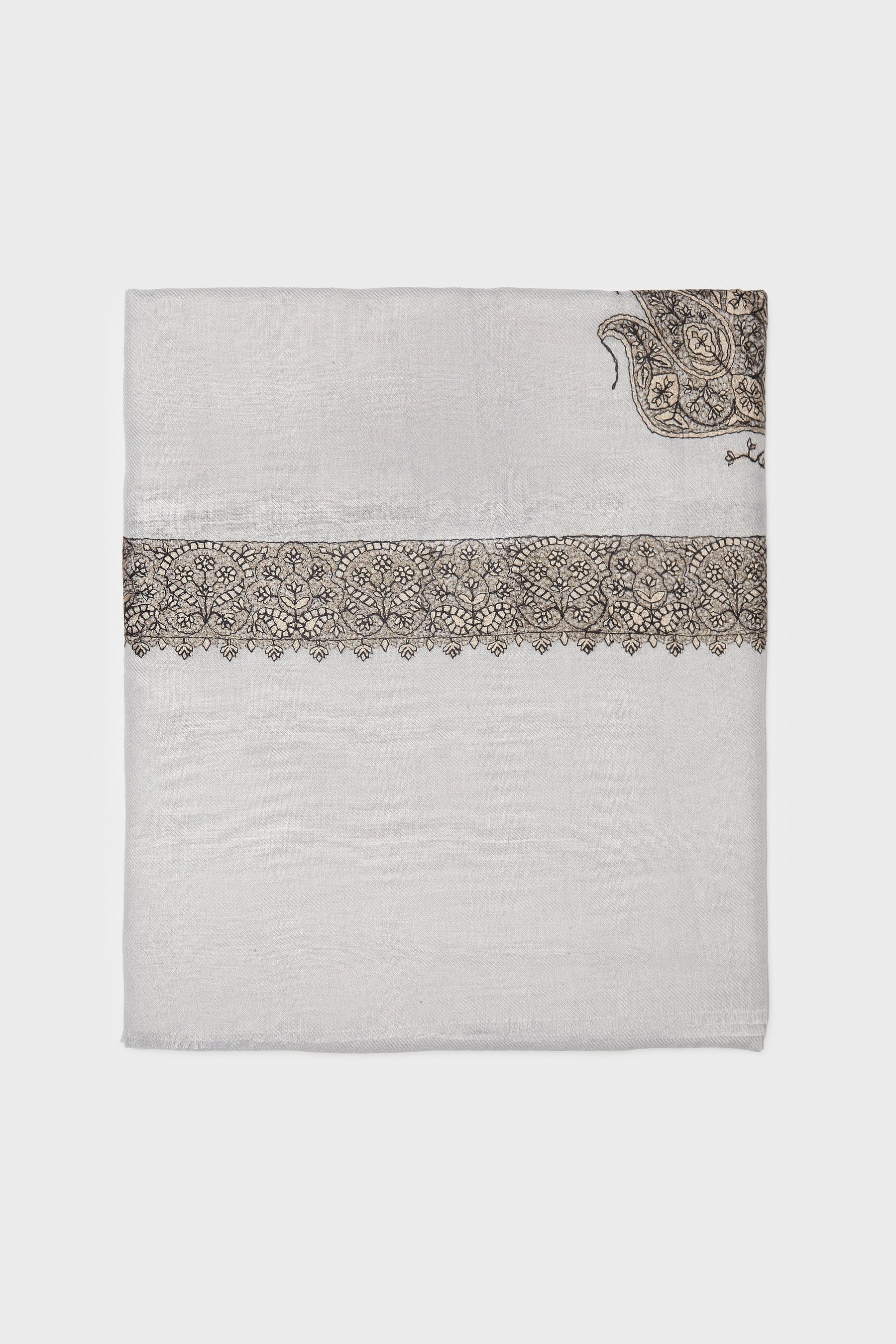 Cool Grey & Walnut Brown Yemeni Shemagh