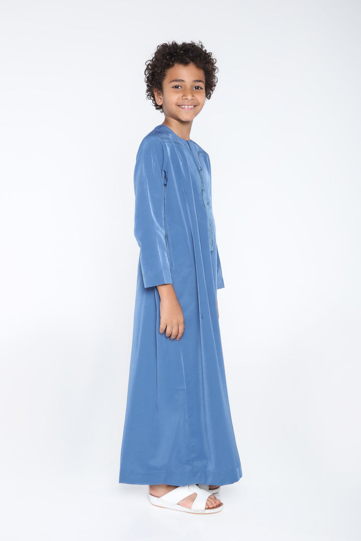 White Arab Omani Kids Jubba - JLifestyle Store