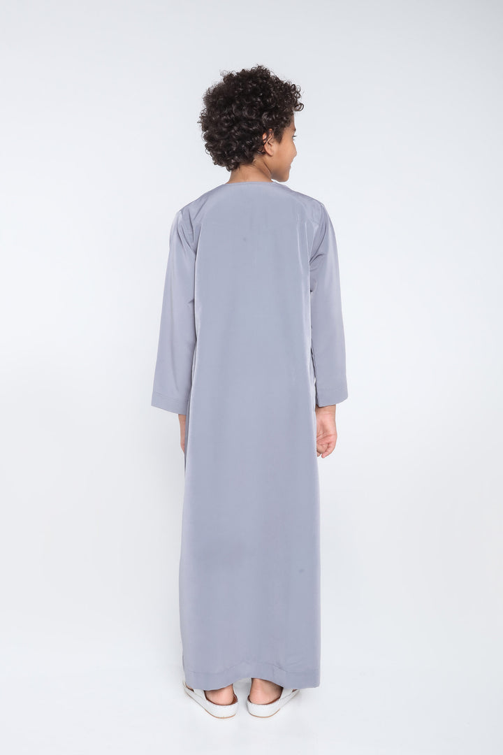 White Arab Omani Kids Jubba - JLifestyle Store