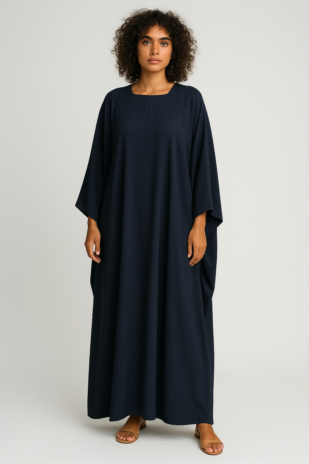 Navy Farasha Zoom Abaya