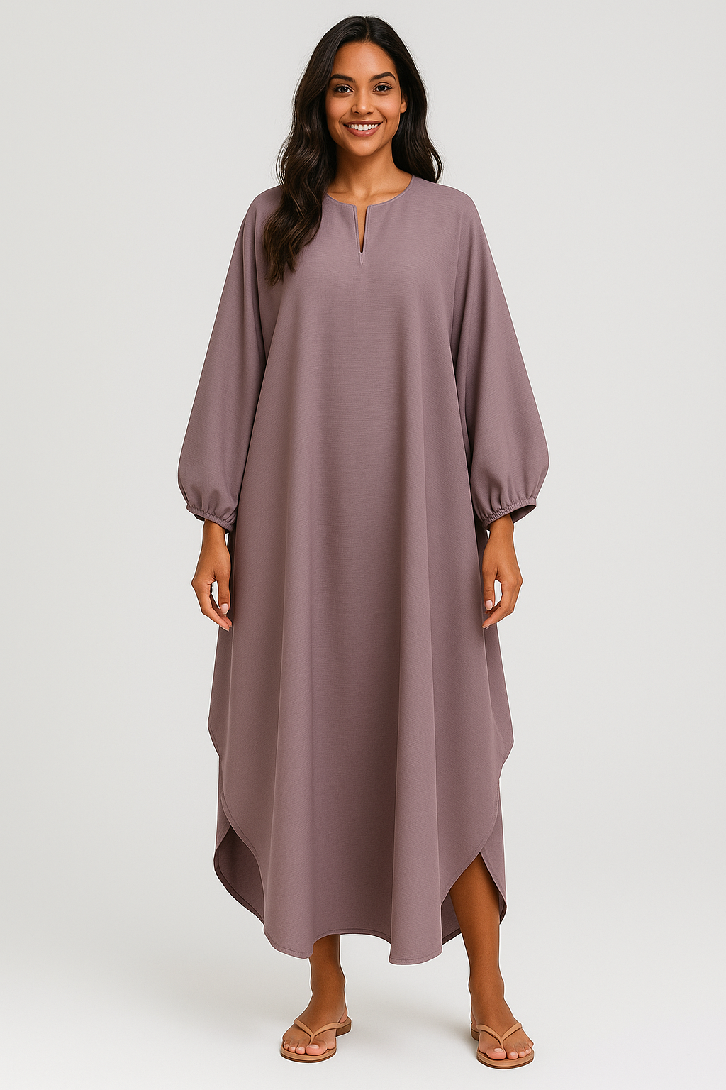 Mauve Farasha Abaya