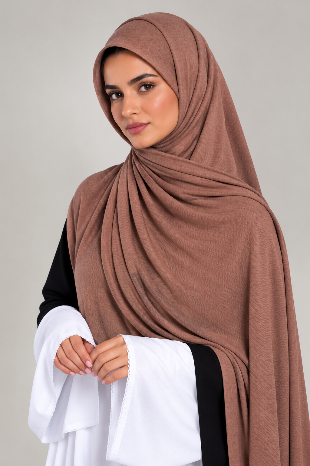 Large Jersey Hijab | Rose Taupe