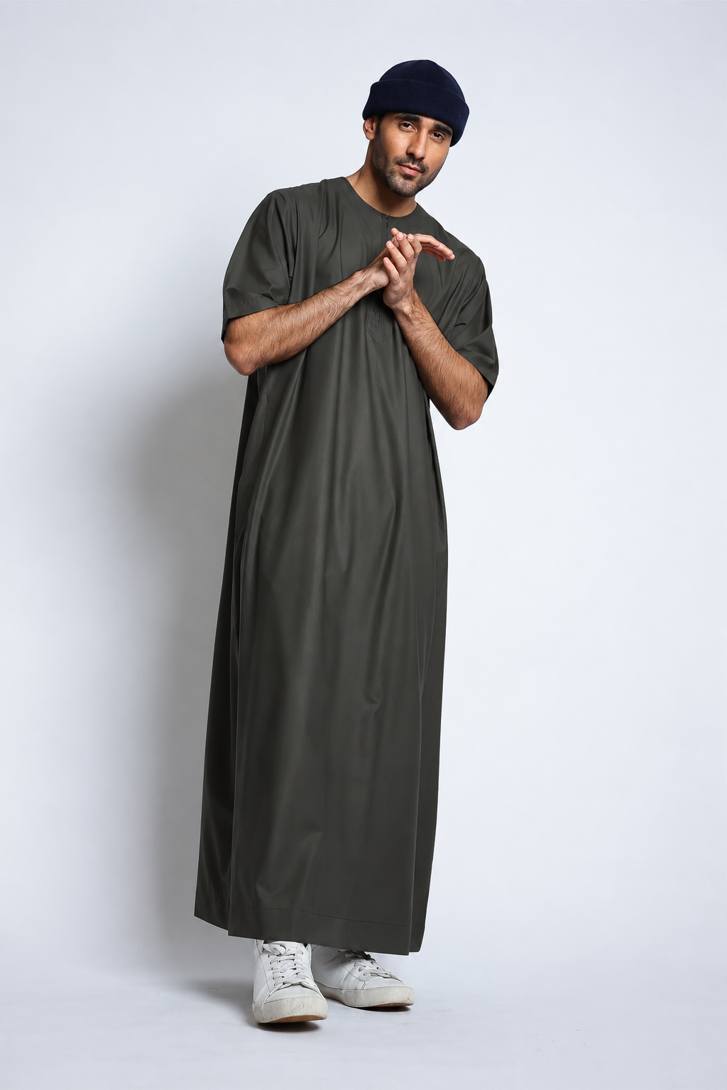 J152 Olive Brown Half Sleeve