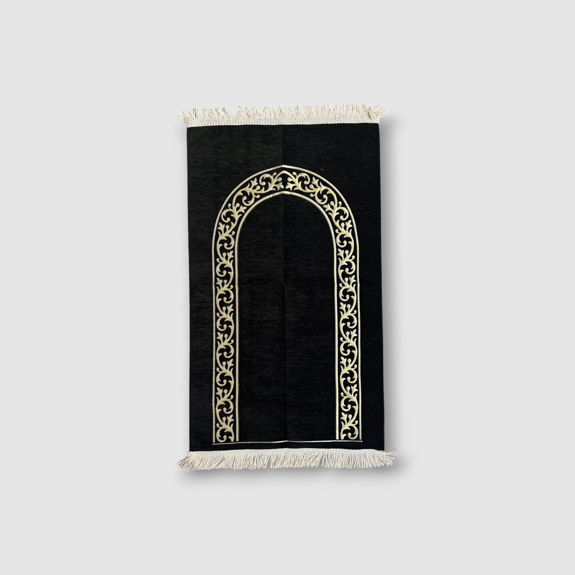 Chenille Prayer Black Rug
