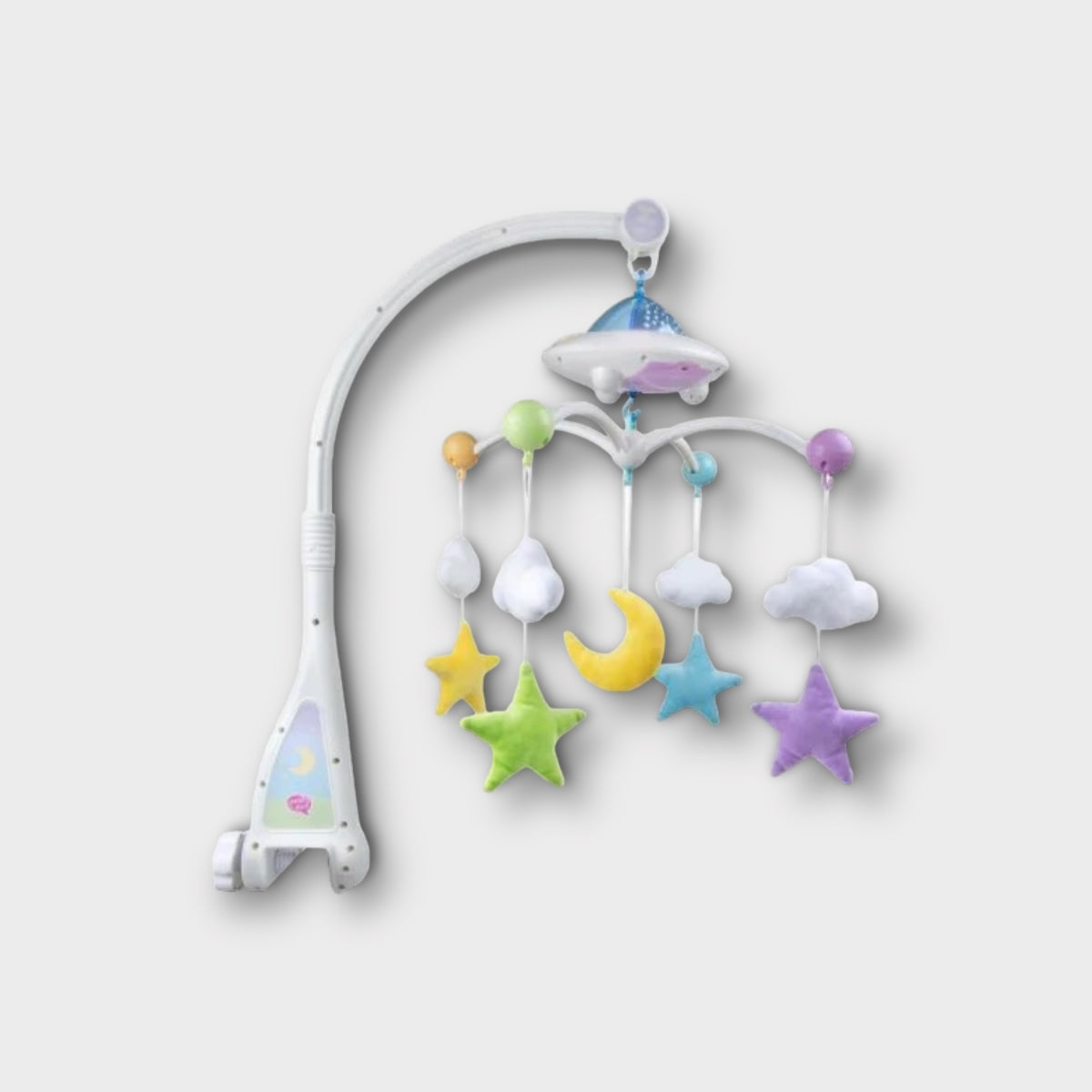 Moon &amp; Stars Cot Mobile with Light Projection