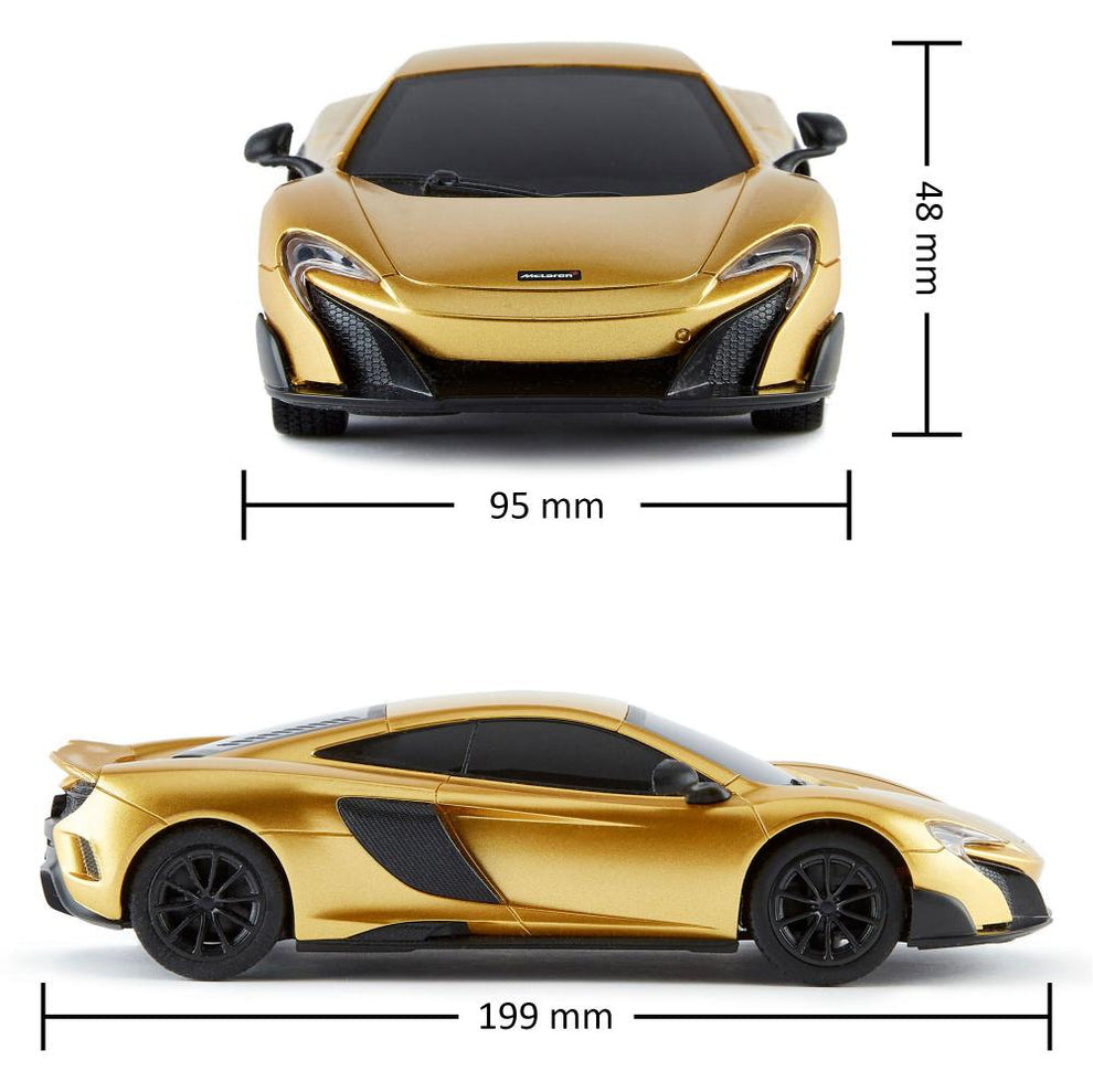 McLaren 675LT Coupe Remote Controlled Car, Gold