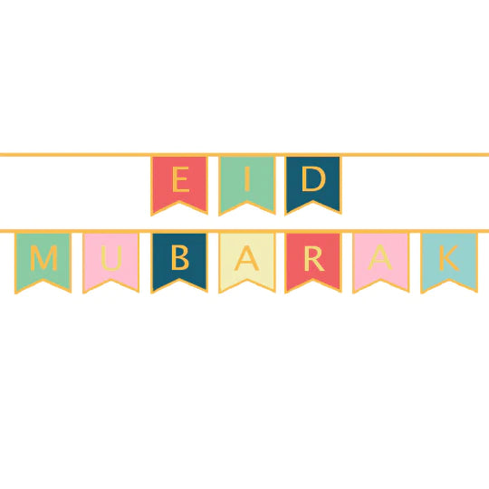 Eid Mubarak Bunting Flag