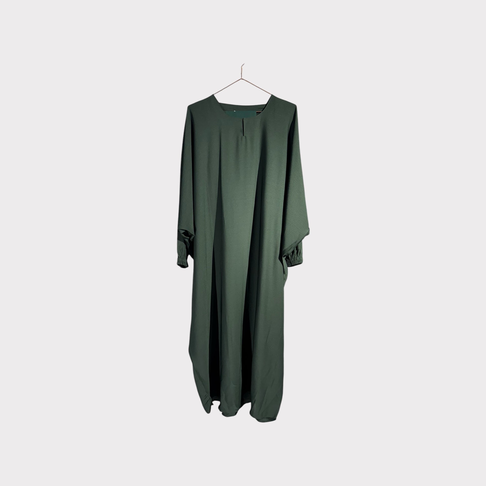 Deep Green Farasha Zoom Abaya