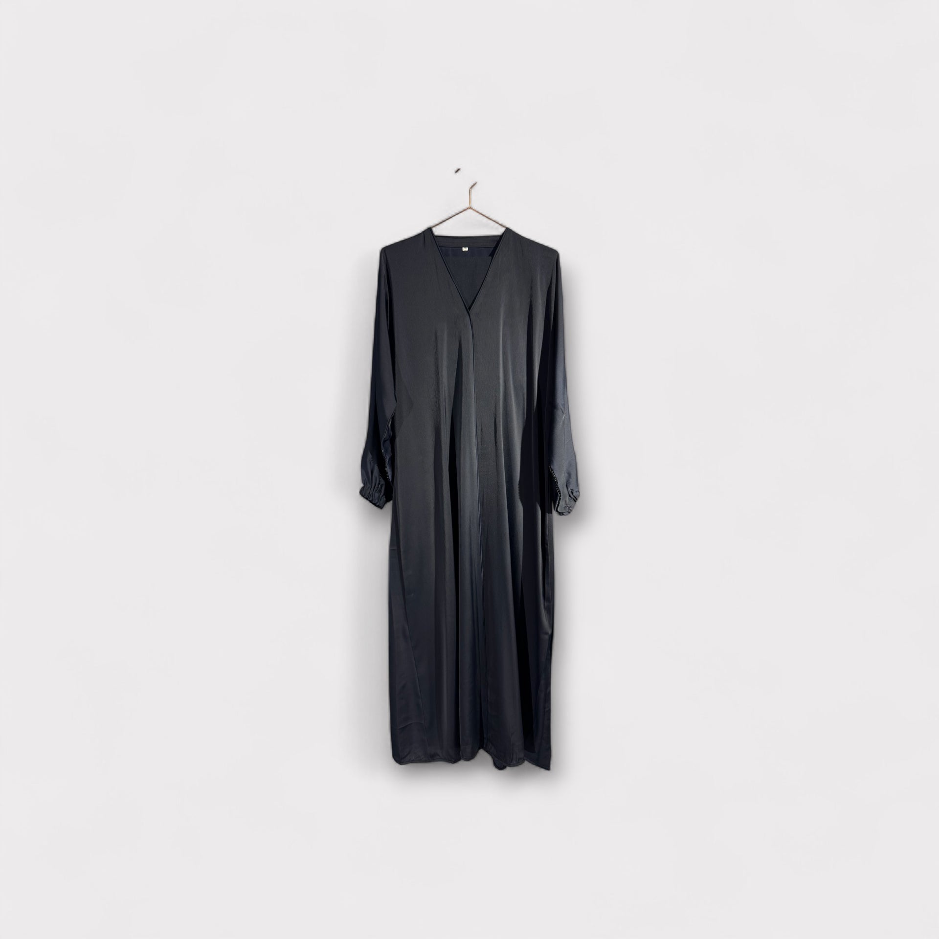 Dark Navy Piping Abaya