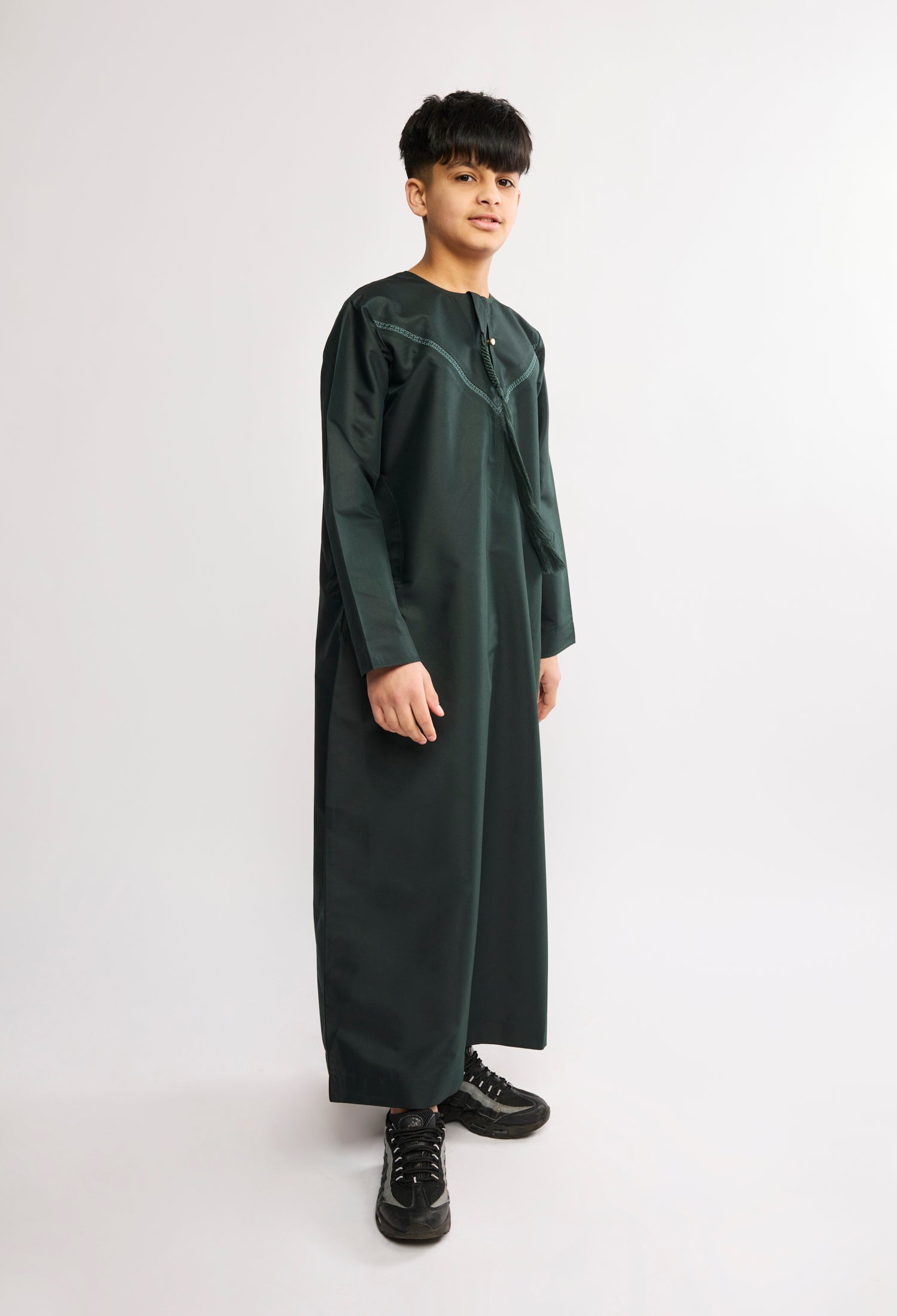 J2511 Lunar Green Kids Emirati Kandura