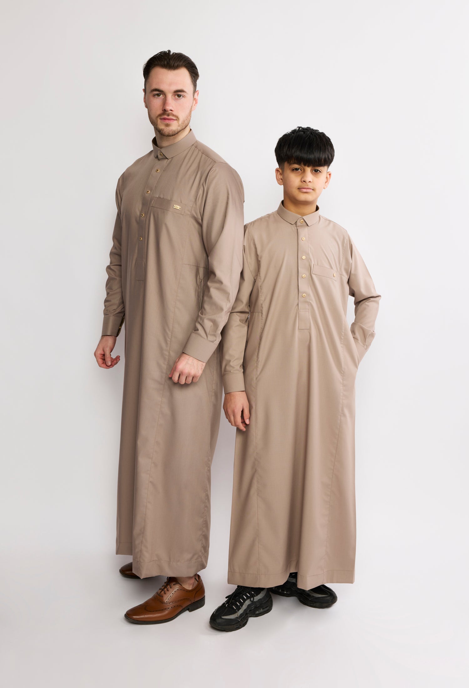 J2504 Al Noor Adult Thobe – Indian Khaki