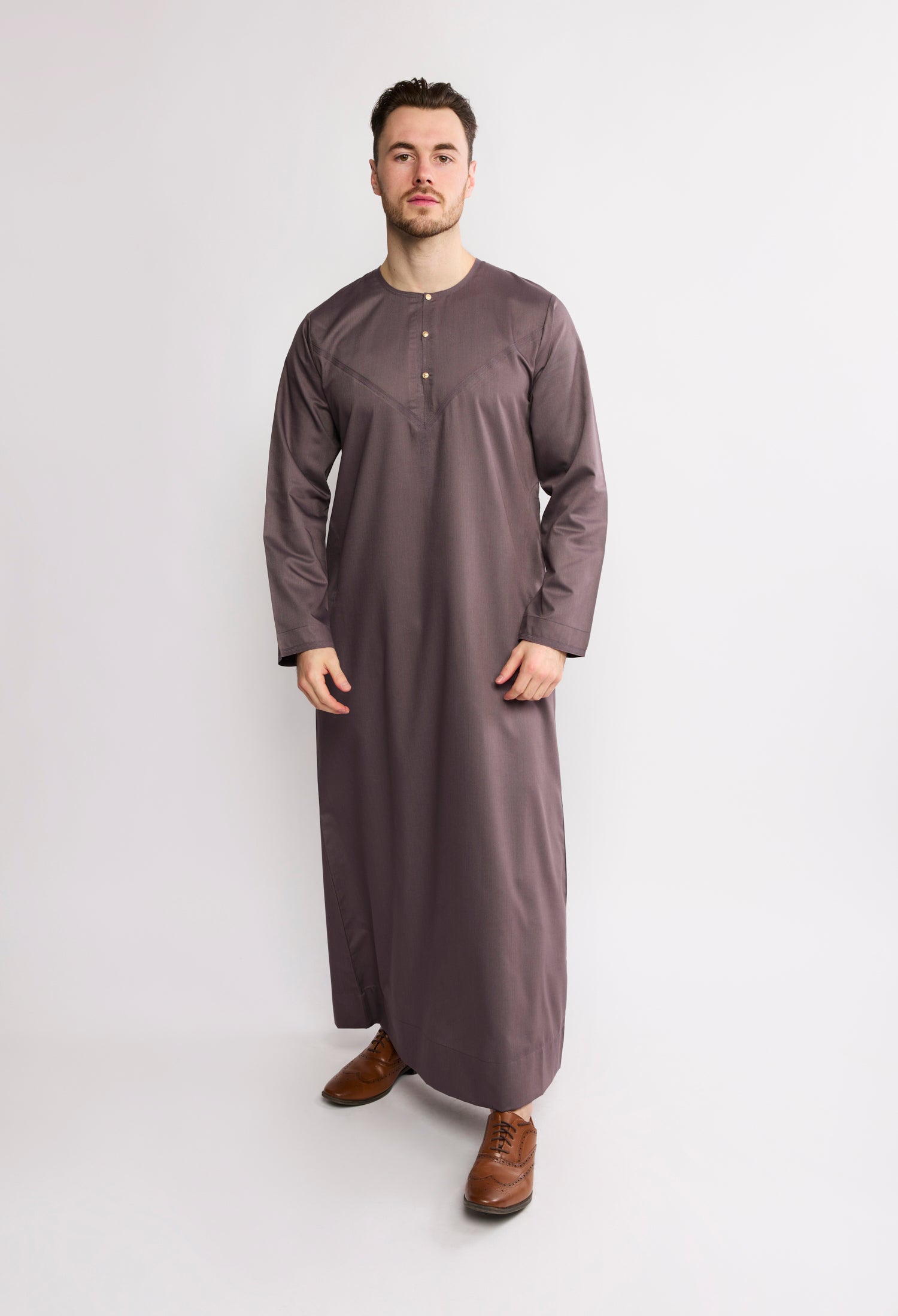 J1522 Dark Mink Matt Omani Thobe