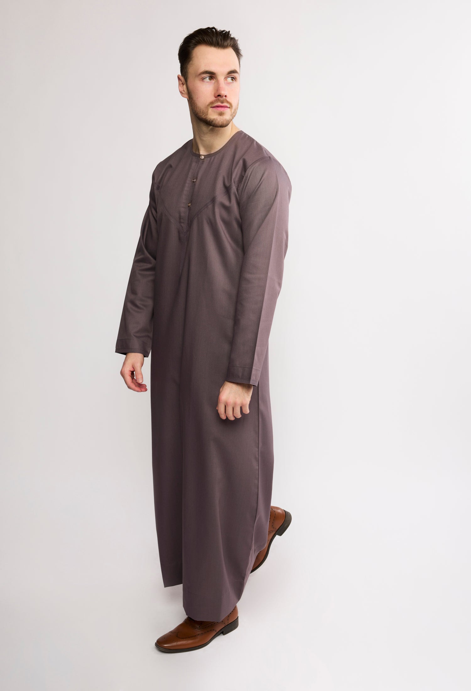 J1522 Dark Mink Matt Omani Thobe