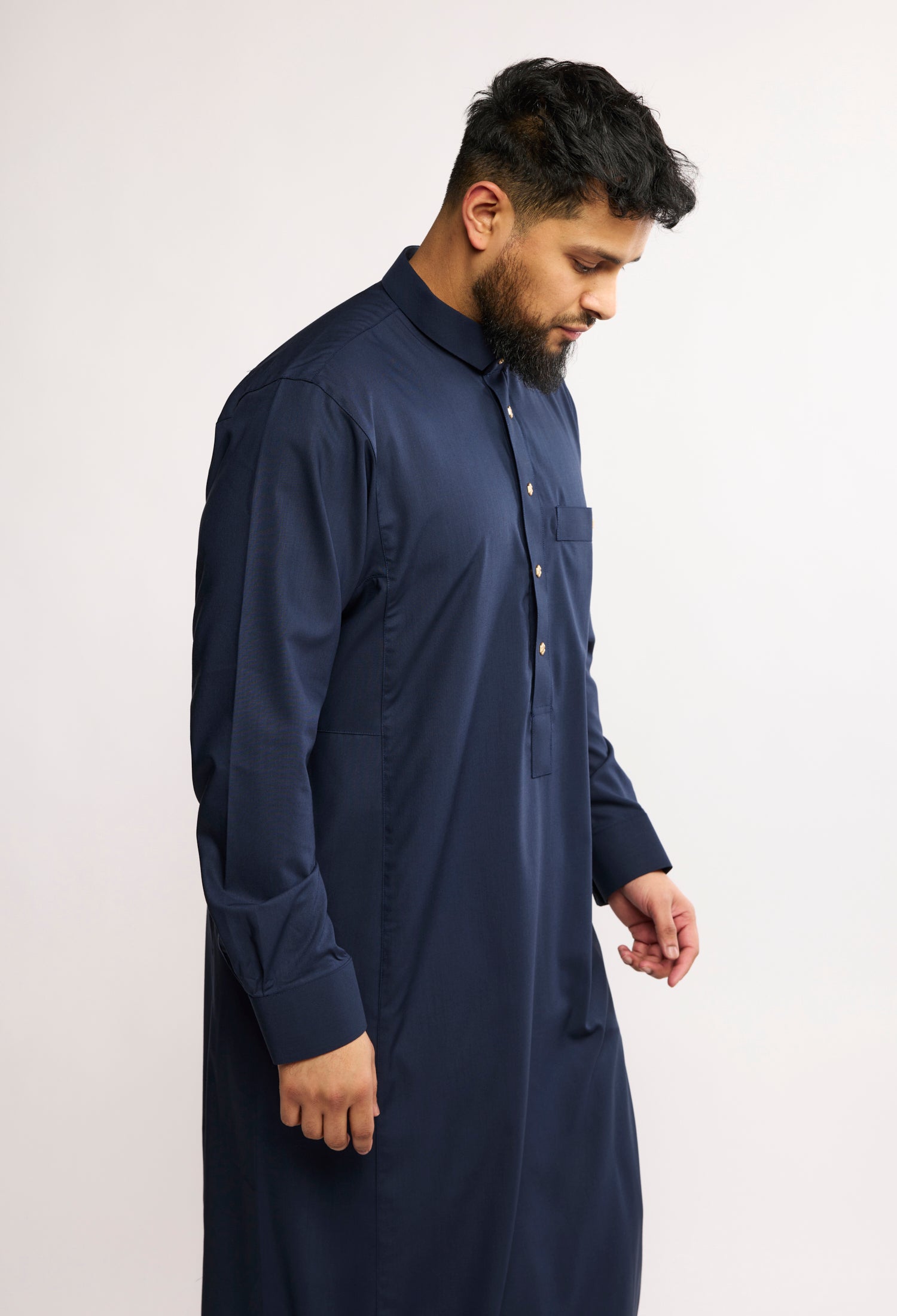 J2504 Al Noor Adults Thobe – Oxford Blue
