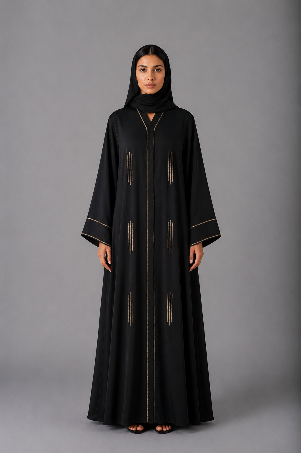 Layali Black Abaya