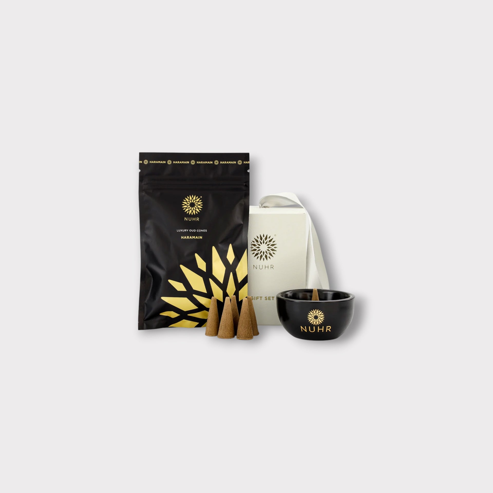 Incense Cones and Glass Burner Set - Haramain