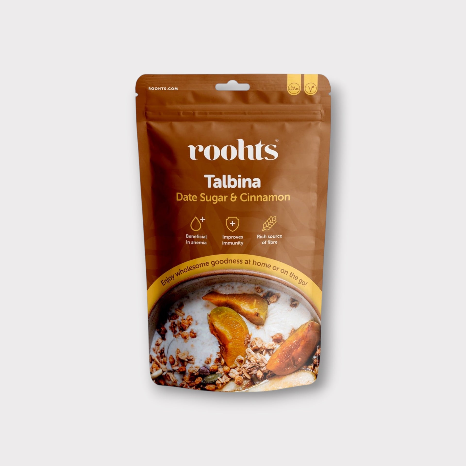 Talbina (Barley Flour) Porridge with Date Sugar and Cinnamon