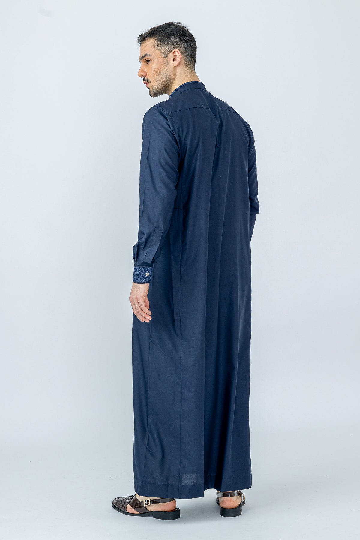 Aztec Denim Blue Thobe
