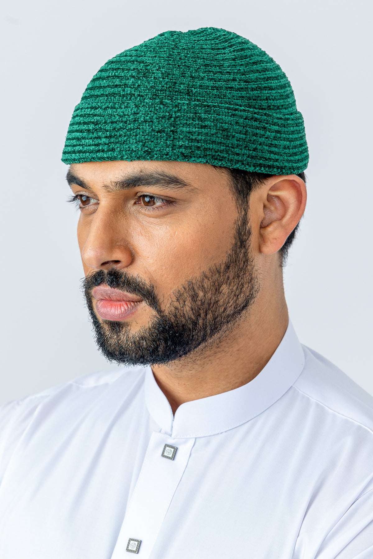 Green Velvet Hat