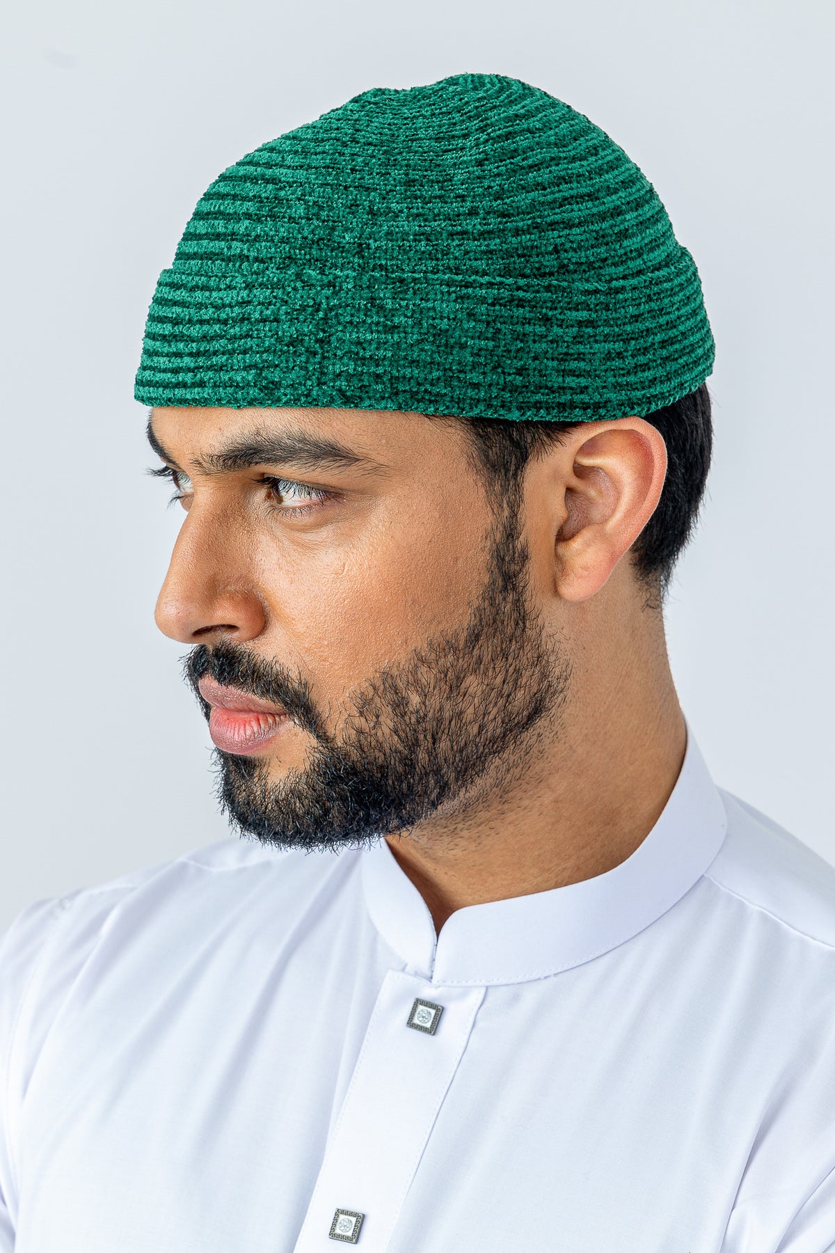 Green Velvet Hat