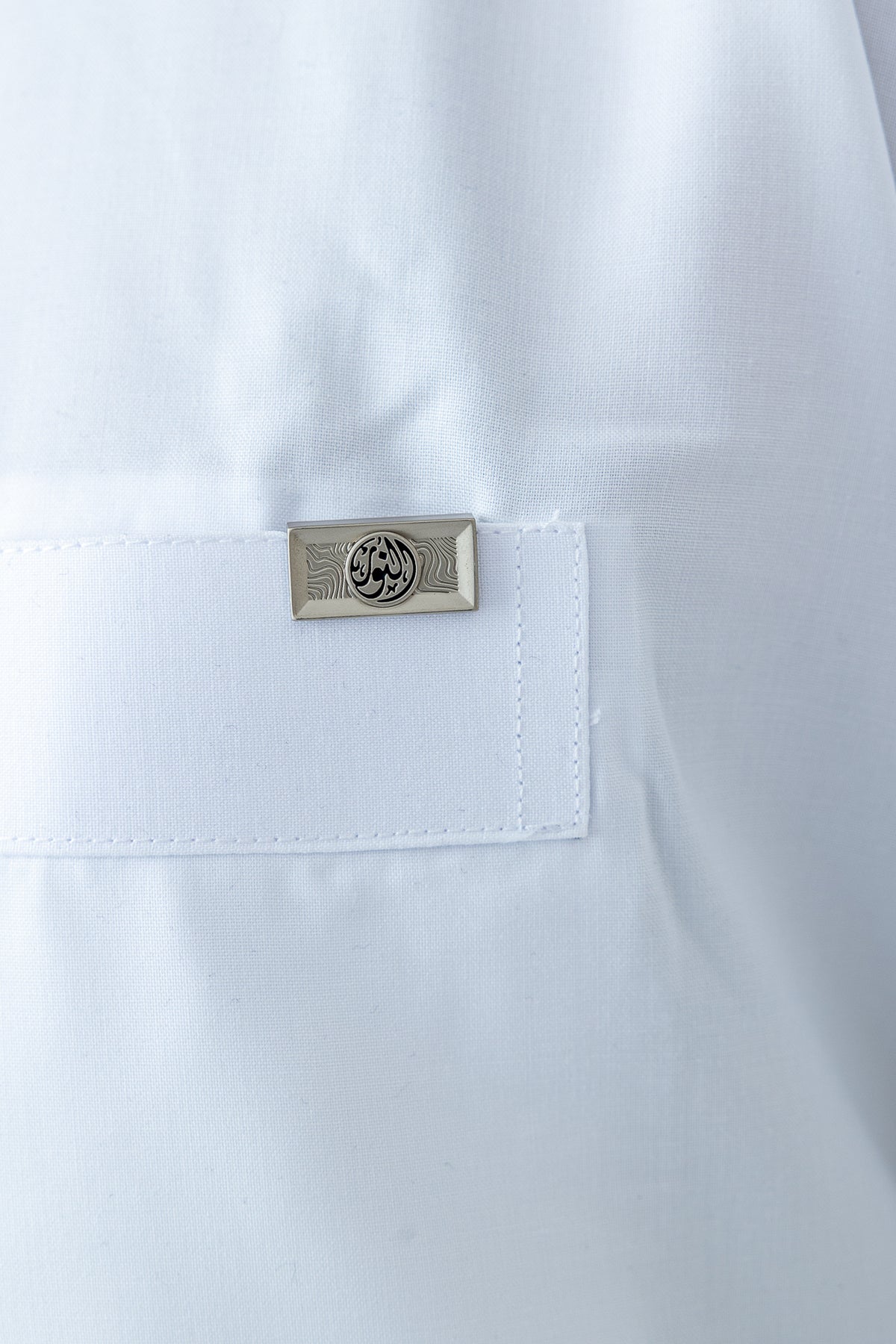 White Qatari Cuff Link Thobe