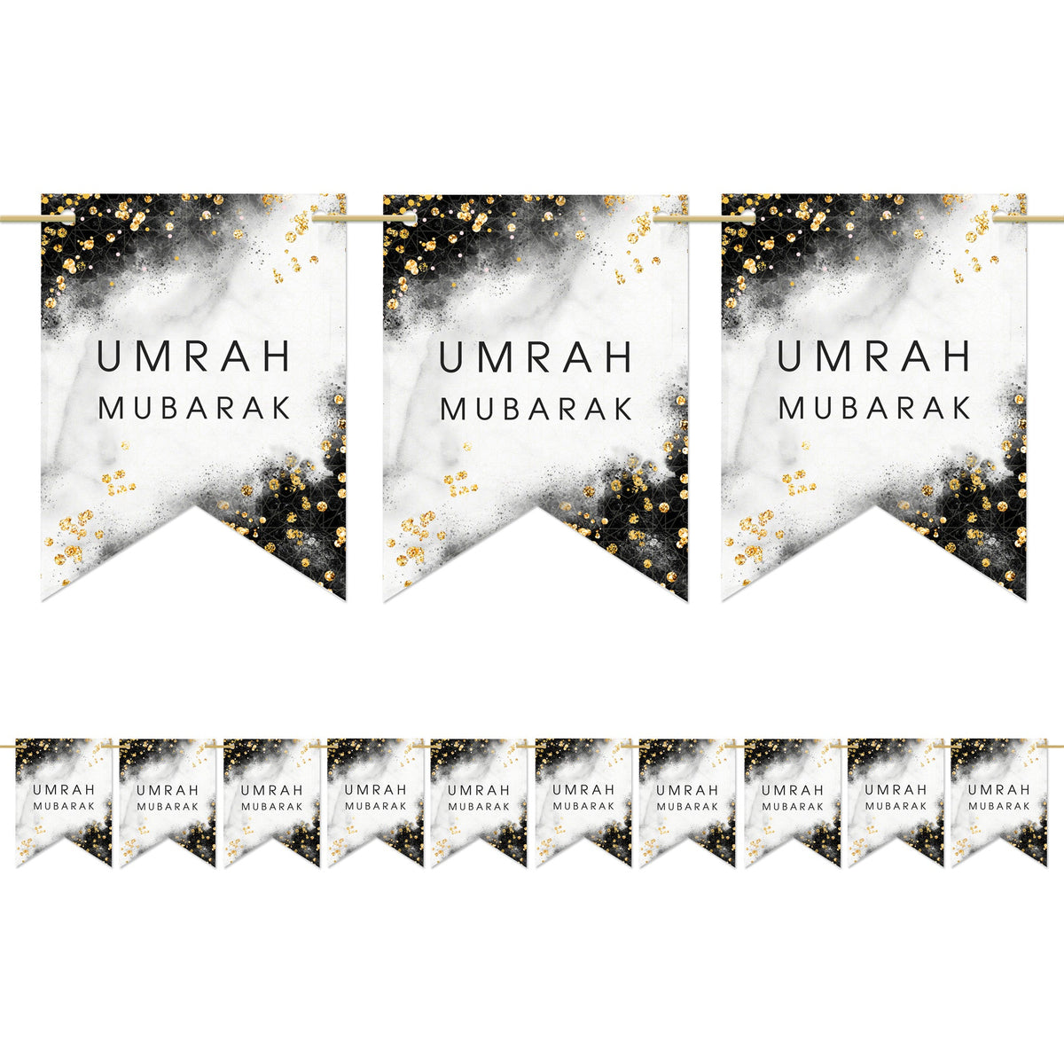 Umrah Mubarak Bunting Flags