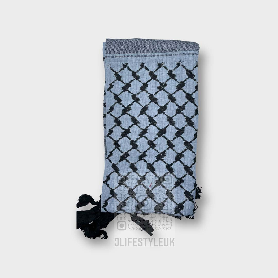 Arab Blue Grey|Black Shemagh