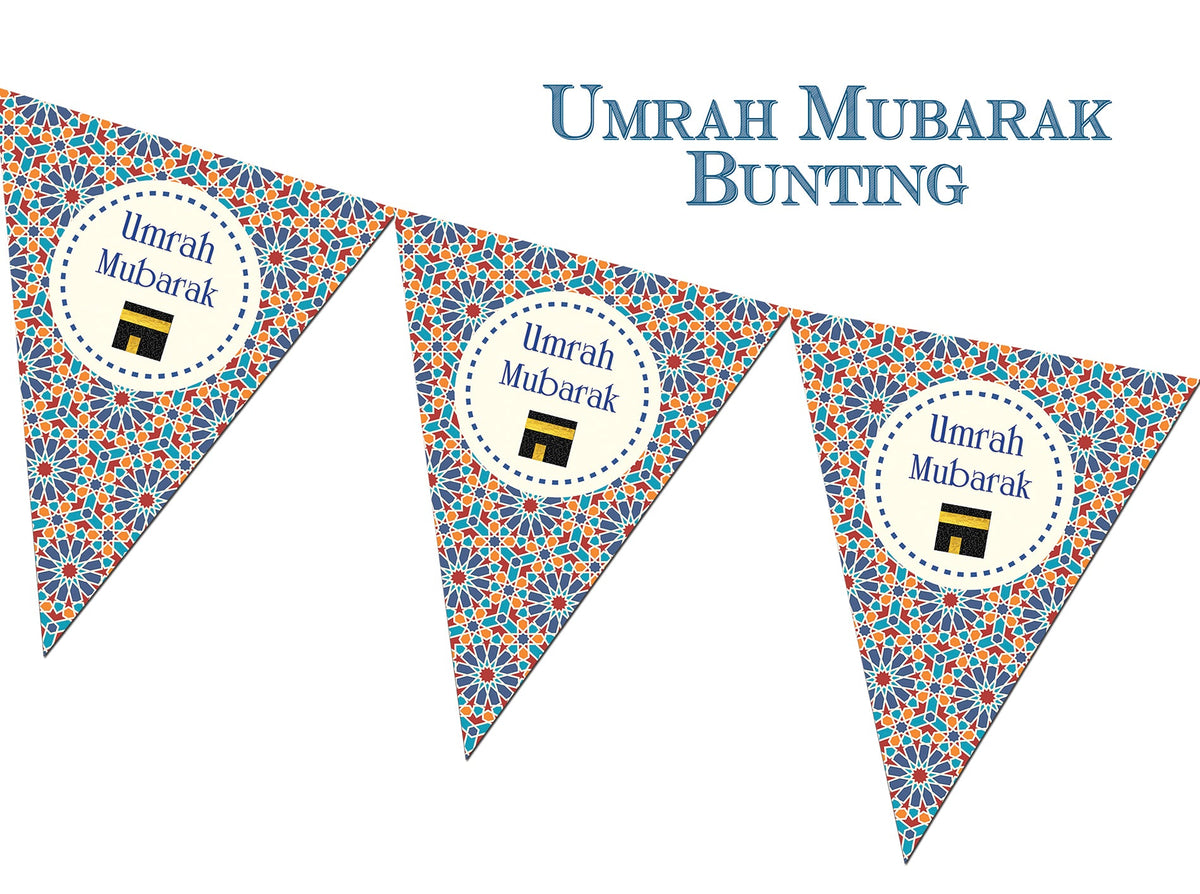 Umrah Mubarak Bunting - Zelige