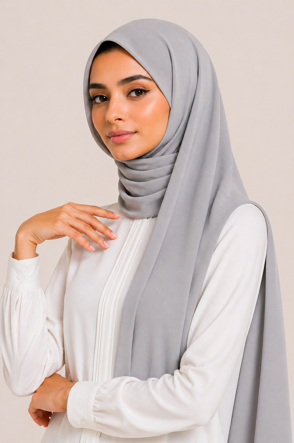 Chiffon Scarf | Ash Grey