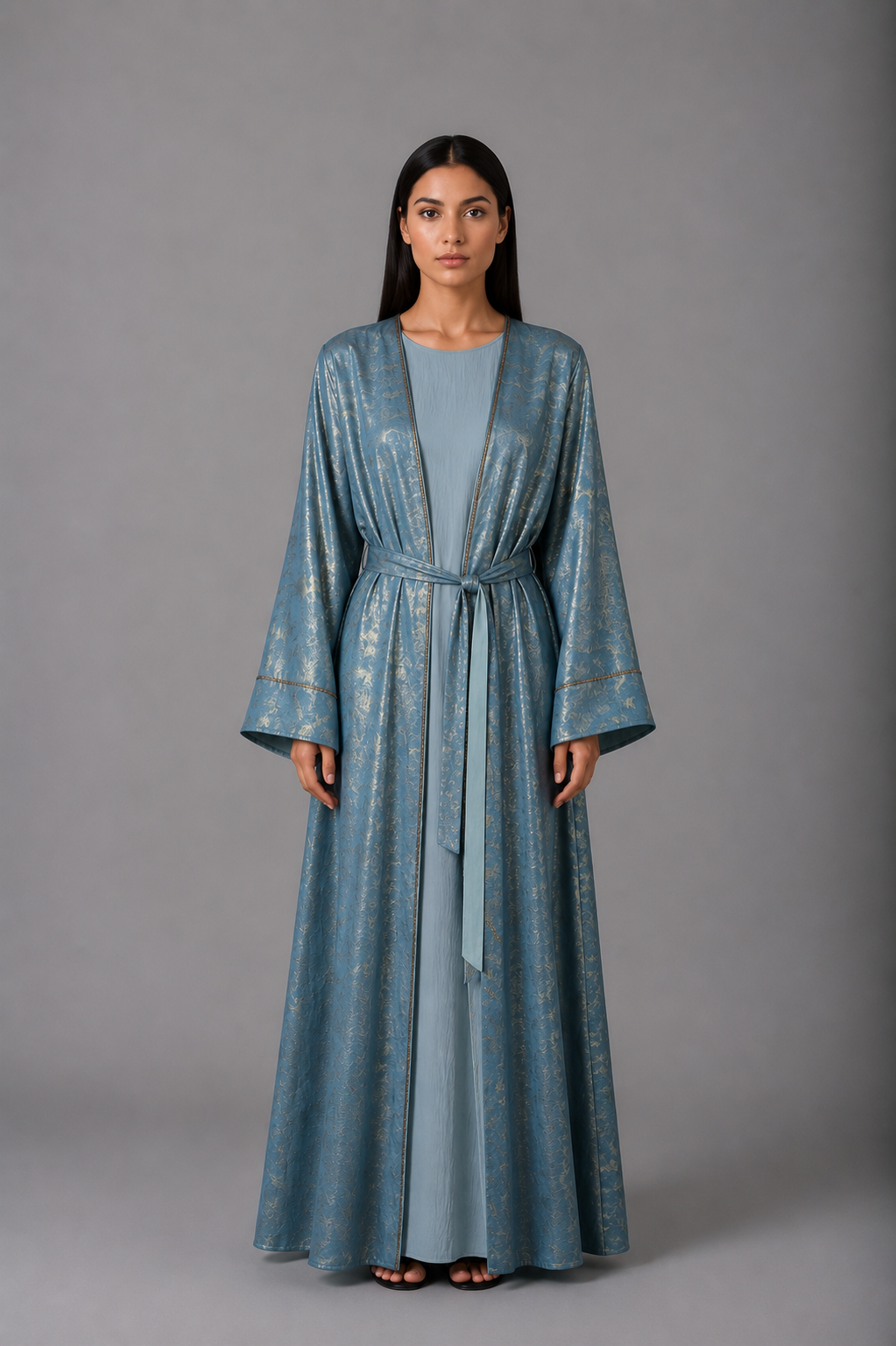 Azure Radiance Abaya
