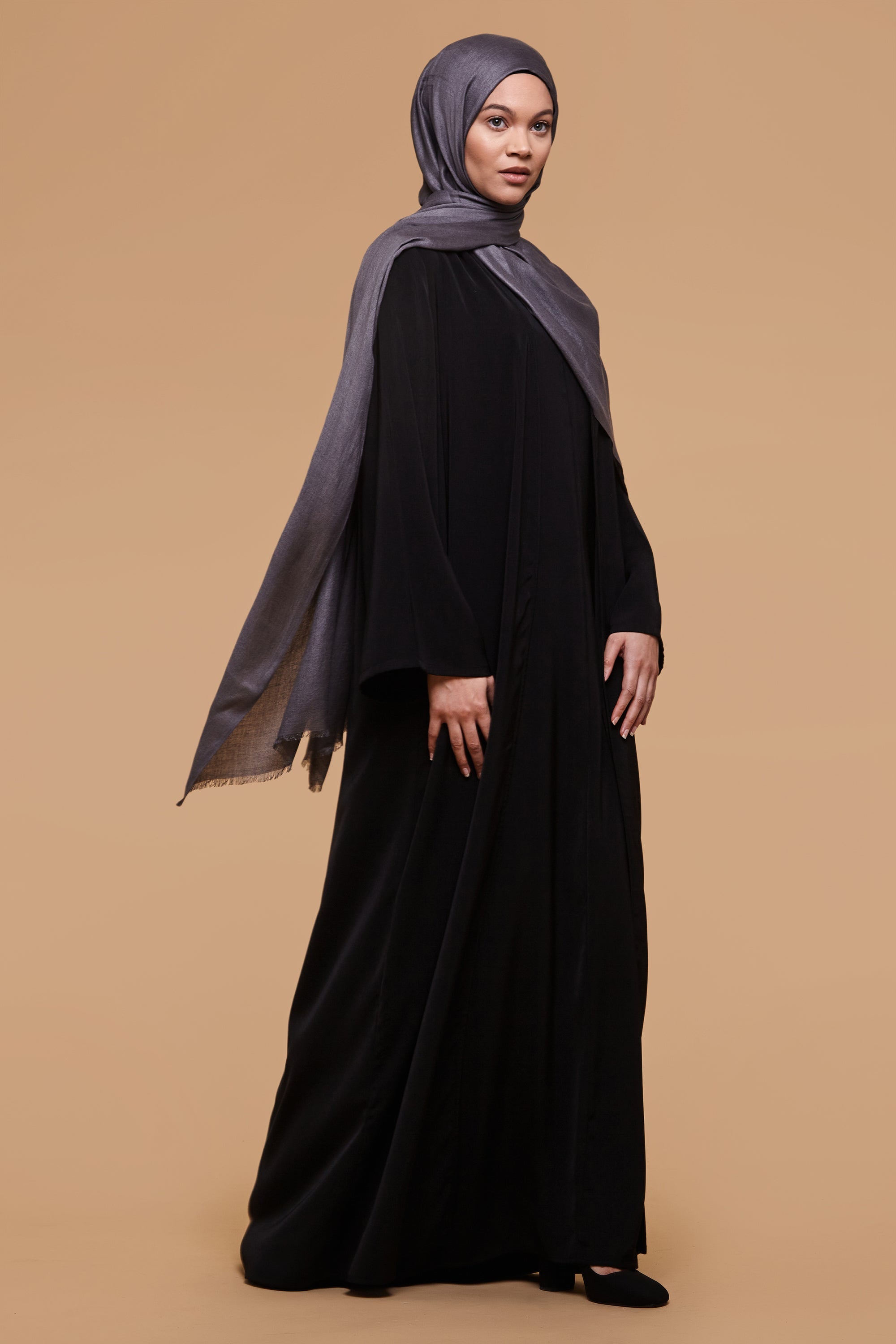 Black Soft Touch Kimono - CAVE