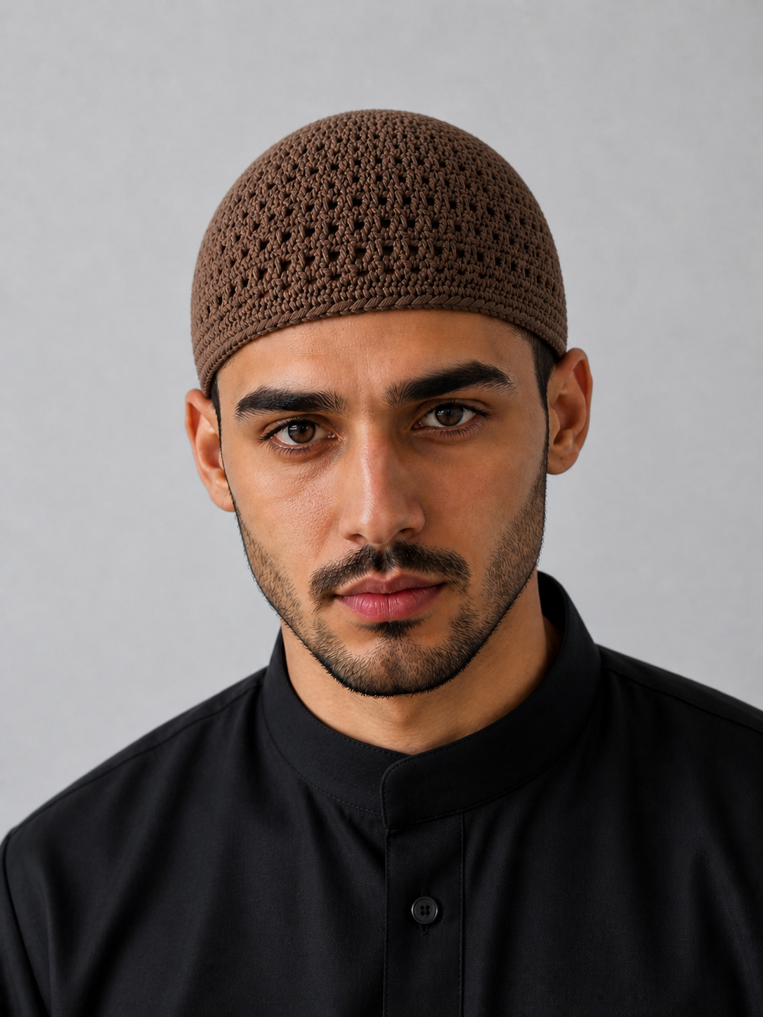 Brown Soylu Dome Prayer Hat