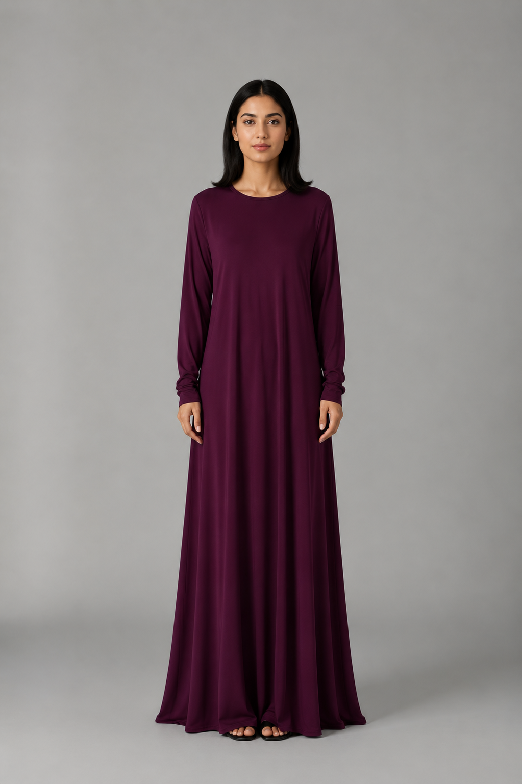 Jersey Ladies Plain Abaya