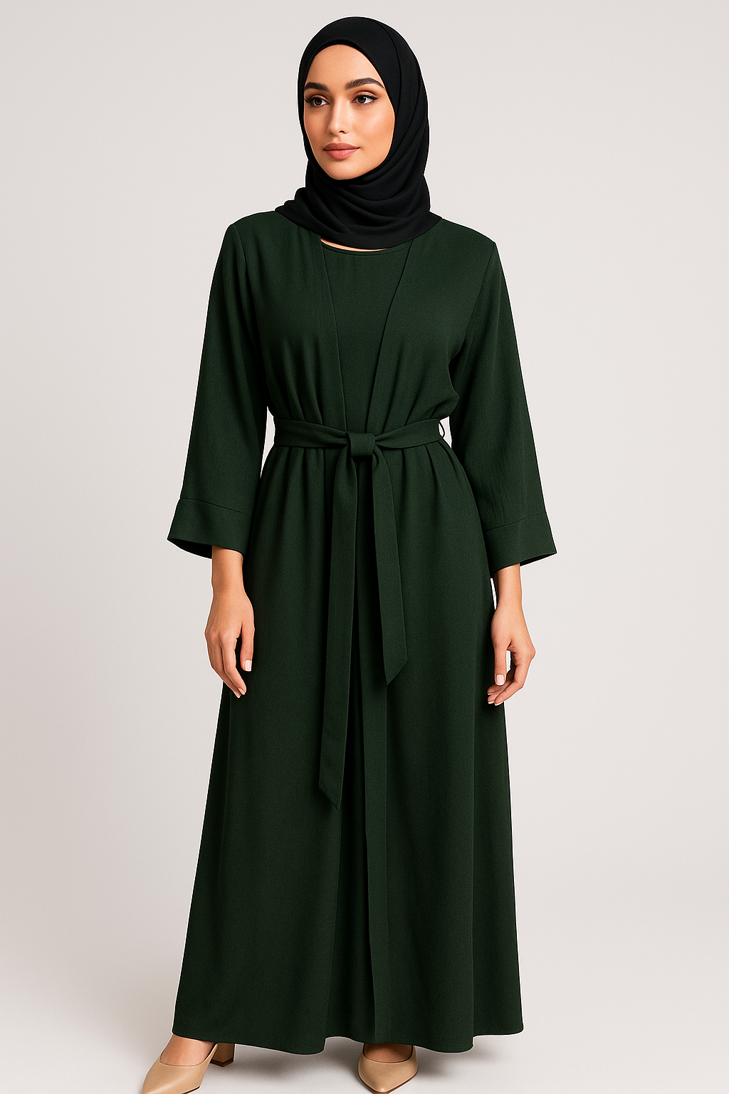 Classic Deep Green Abaya