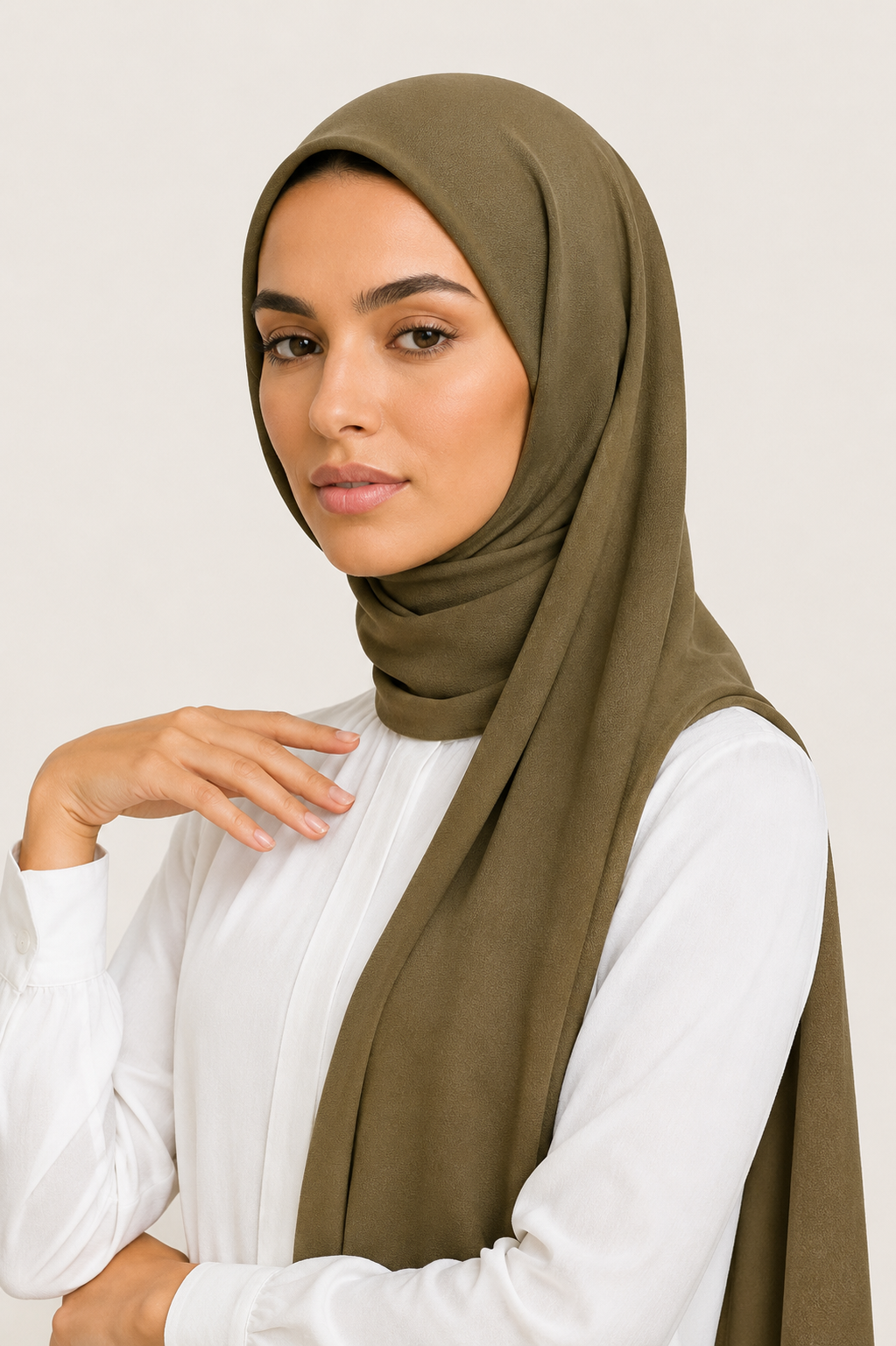 Chiffon Scarf | Desert Olive