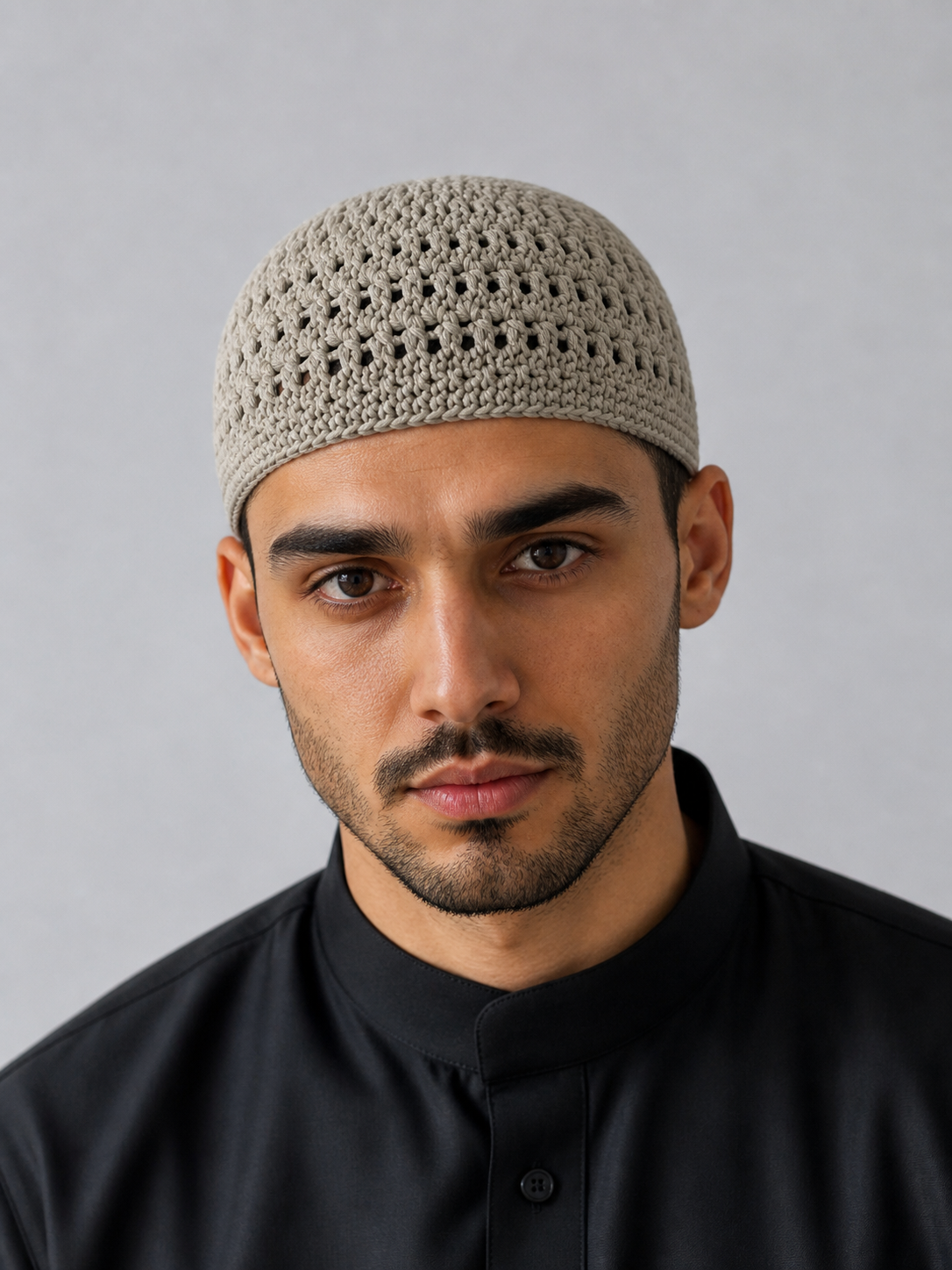 Beige Soylu Dome Prayer Hat