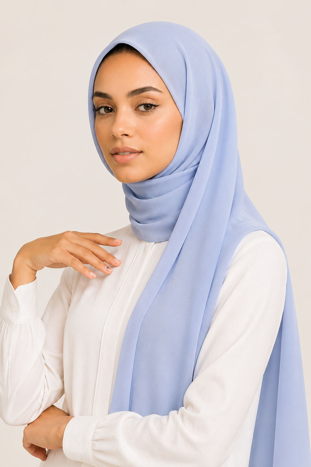 Chiffon Scarf | Dusty Blue