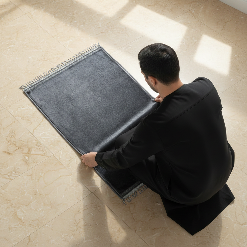 Black  Foam Prayer Mat